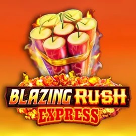 Blazing Rush Express slot logo by AreaVegas at Honeybetz Casino