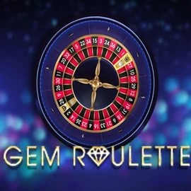 Gem Roulette slot logo by iSoftBet at Honeybetz Casino
