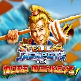 Stellar Jackpots with More Monkeys slot icon by Lightning Box Game, available at Honeybetz Casino