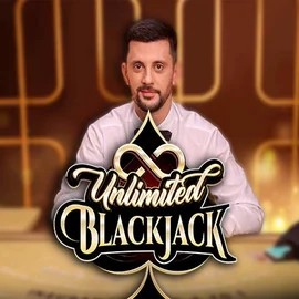 Unlimited Blackjack slot visual from Ezugi available on honeybetz-casino.eu
